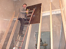 Pelletlager in ehmaliger Garage